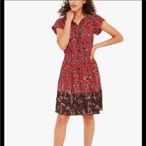 Fatface Mika Red and Black Dress ♥️